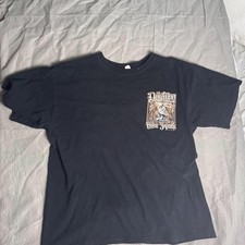 Black vintage 2000s Daytona Beach Bike Week tee with Graphic Both sides picture