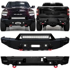 Vijay For 2019-2024 Dodge RAM 1500&2019-2024 Rebels Front/Rear Bumper W/LEDLight picture