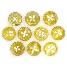 0.94 CT Natural Loose Round Cut Diamond 2.50 MM Yellow Color Round Diamond NQ393 picture