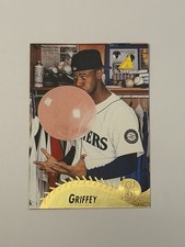 1995 Pinnacle Ken Griffey Jr #128 Iconic Bubble Gum Card Mariners picture