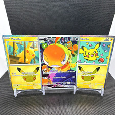 Pikachu & Scraggy Holo Collection Lot 3 Cards 036/128 029/128 140/128 30th Ann. picture