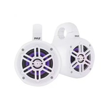 2x Pyle PLMRLEWB47WB Bluetooth Waterproof Marine Wakeboard Tower LED 4