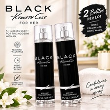 2pcs. Black Body Mist by Kenneth Cole 236 ml/8 oz For Women Perfume picture