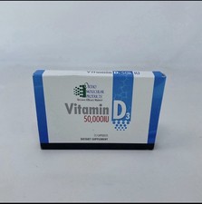Ortho Molecular Vitamin D3 50,000 IU, 15 Capsules, Blue/White Box EXP 05/26 picture