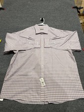 Michael Kors Big & Tall Men's Fit Dress Shirt 20 36/37 Non-Iron Blue Plaid NWT picture
