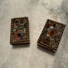 Mid Century Brass Matchbox  Set Of Two picture