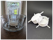Set of Mason Jar adapters for self watering microgreen grower (normal mouth) picture
