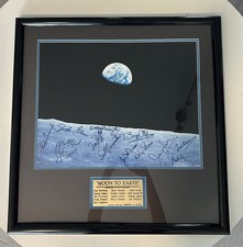 NASA Moon To Earth Limited Edition Framed Lithograph #00039/10000 26''H x 25''W picture