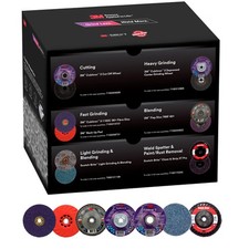 3M Grind Less Weld More Promo Kit, 67115, 4-1/2 in Discs, 16 Piece Welding Ki... picture