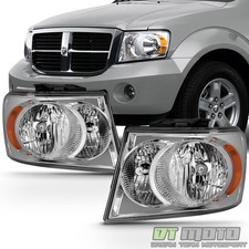 2007 2008 2009 Dodge Durango Headlights Headlamps Replacement 07-09 Left+Right picture