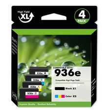 936E 936XL Ink Cartridge (4-Pack) for HP OfficeJet 9120 9135e 9120e 9110 9730e picture