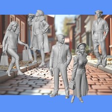 HO SCALE EVERYDAY FIGURES (BATCH F N251-N500) 1/87 RESIN picture