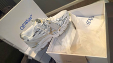 Off-White Men’s Be Right Back Low Top Lace-Up Athletic Sneaker White/White picture