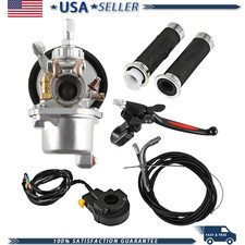 Carburetor Handlebar Throttle Grips and Cable Assembly Kill Switch 7/8 22mm Hand picture
