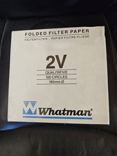 Whatman Qualitative Filter Paper 2V 185 mm Total of 100 Filters. 11 Boxes Total picture