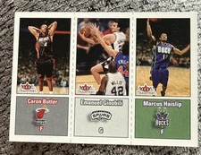2002-03 Fleer Tradition - Manu Ginobili, Caron Butler, Marcus Haislip #288 (RC) picture
