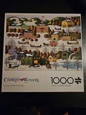 Buffalo Games Charles Wysocki Blossom River Junction 1000 Pc Puzzle Complete picture