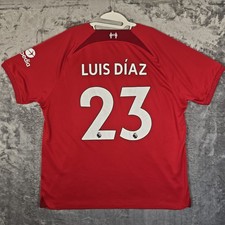 Liverpool 2022/2023 Home Football Shirt #23 LUIS DÍAZ Nike XL Extra Large picture