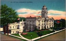 City Hall Sacramento Postcard V.C. Spangler Pub. Handwritten Mailed 2¢ Stamp picture