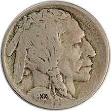 1 Buffalo Nickel - Indian Head Coin - 1913-1938 - US Mint - 5 Cents [Circulated] picture