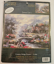 Candamar Designs James Lee Country Bridge Cross Stitch Kit 51304 Sealed Vintage picture