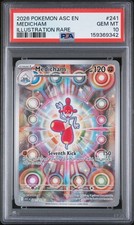 PSA 10 Medicham 241 Illustration Rare Ascended Heroes Pokemon picture