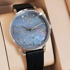Nanette Lepore Women’s Quartz Mother of Pearl Celestial Watch   Silver Stars  picture