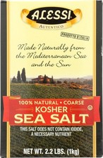 Alessi Sea Salt Kosher 35.2 Ounce Pack of 1 Culinary Salt Gourmet Seasoning picture
