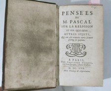 Blaise Pascal “Pensées” 1670 Second Edition First Issue Guillaume Desprez Rare picture