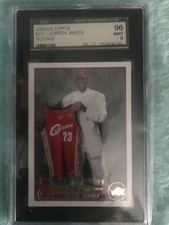 2003-04 Topps - Draft Pick LeBron James #221 (RC) GRADED 96 MINT 9 picture