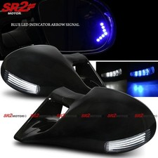 For 90-93 Acura Integra 2DR LED Arrow M-3 Power Adjust Black Side Mirrors LH RH picture