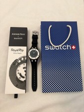 Swatch x AP Ocho Negro Royal Pop Set With Wrist Strap, Papers & Bag SSX03W101N picture