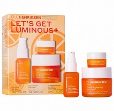OLE HENRIKSEN Let's Get Luminous Brightening Essentials 3 Piece Set NIB picture