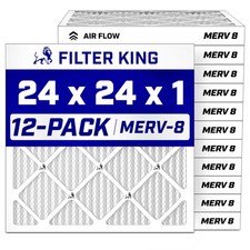 Filter King 24x24x1 Air Filter MERV 8, AC Furnace Filters (12-Pack) picture