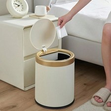 New Senmeo 317 Gallon Push Latch Odor Proof Bathroom Trash Can Dual Inner Bin picture