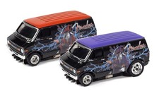 Auto World SC426-2 4Gear 1977 Dodge Van Fender HO Scale Slot Cars - Both Vans picture