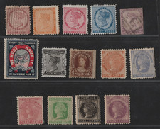 CANADA PRINCE EDWARD ISLANDS 1861-1872 14 STAMPS | 12 MINT & 2 USED picture