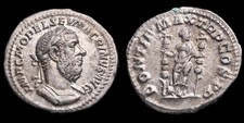 Macrinus Denarius - PONTIF MAX TR P COS PP - 3,56 gr. picture
