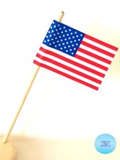 Dollhouse Miniature American Flag MADE IN USA Double Sided 3