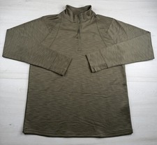 Ariat TEK Team EQ 1/2 Zip Pullover Army Green Performance Stretch Mens L NWOT picture