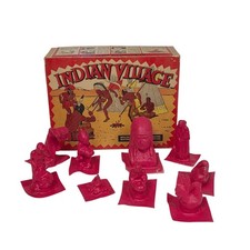 Vintage 1969 Bersted's Hobby Craft Indian Village No 31 Mold Set Box Figures  picture