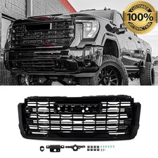 For 2024 2025 2026 GMC Sierra 2500 HD 3500HD AT4 Front Bumper Grille Gloss Black picture