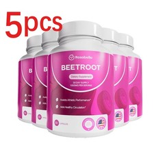 5 Pack of Rosabella (1300mg) Organic Beetroot Capsules for Blood Flow & Heart He picture