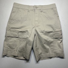 UNIONBAY Men's Relaxed Fit Cargo Shorts Tan NWT Size 30 picture