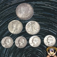 Junk Silver 90% $3 Dollar Face, 1-MORGAN Dollar, Halves, Quarters, Dimes Fast 🚢 picture