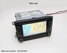 2010-2015 VOLKSWAGEN PASSAT CC TIGUAN DYNAUDIO RADIO NAVIGATION UNIT FM W/CODE picture