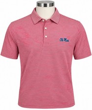 Peter Millar Ole Miss Men’s Large Performance Polo Red White Stripe NWT picture