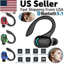 New Bluetooth 5.1 Headset Wireless Earbuds Earphones Stereo Headphones Ear Hook picture