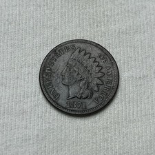 1874 INDIAN HEAD CENT FINE+ (DARK) picture