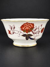 Vintage Royal Crown Derby Bali A.1100 Footed Bowl – English Bone Gold Trim 1975 picture